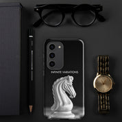 Chess Themed Phone case for Samsung® - White Knight