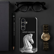 Chess Themed Phone case for Samsung® - White Knight