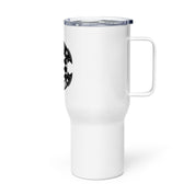 Chess Themed Travel mug with a handle - White Knight - Infinite Variations