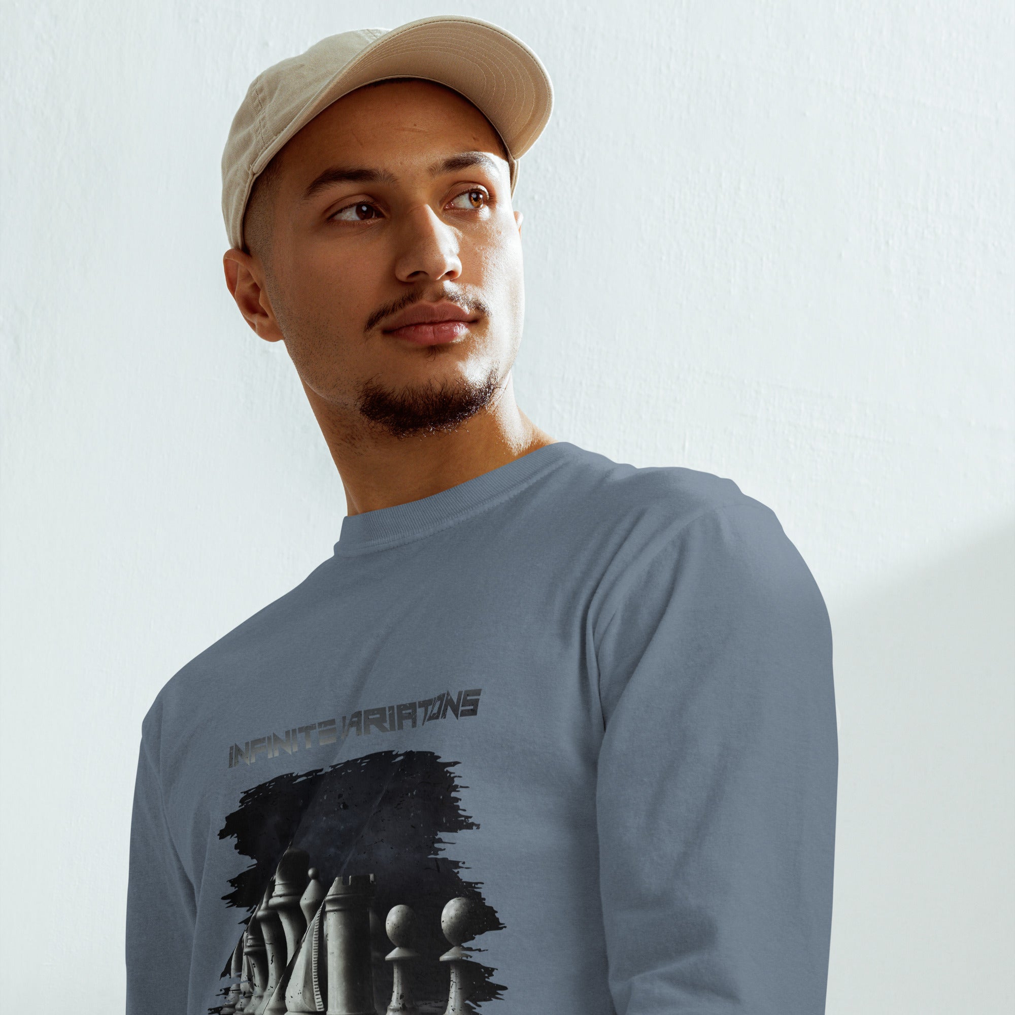 Classical Design - Garment-dyed heavyweight long-sleeve shirt