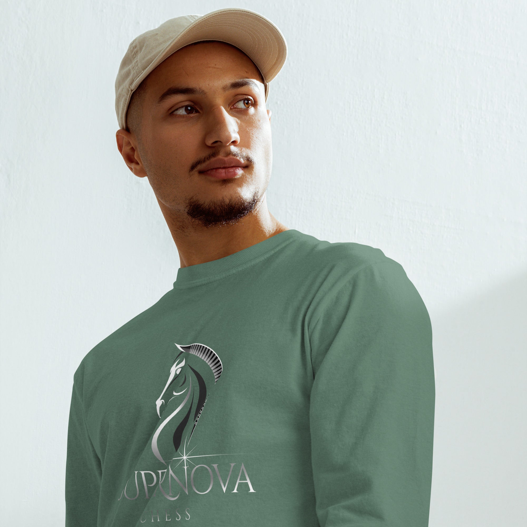 Supernova - Garment-dyed heavyweight long-sleeve shirt