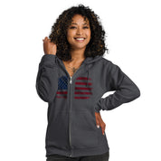 American Design - Split - Unisex heavy blend zip hoodie