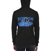 Boston Design - Lightweight Unisex zip hoodie