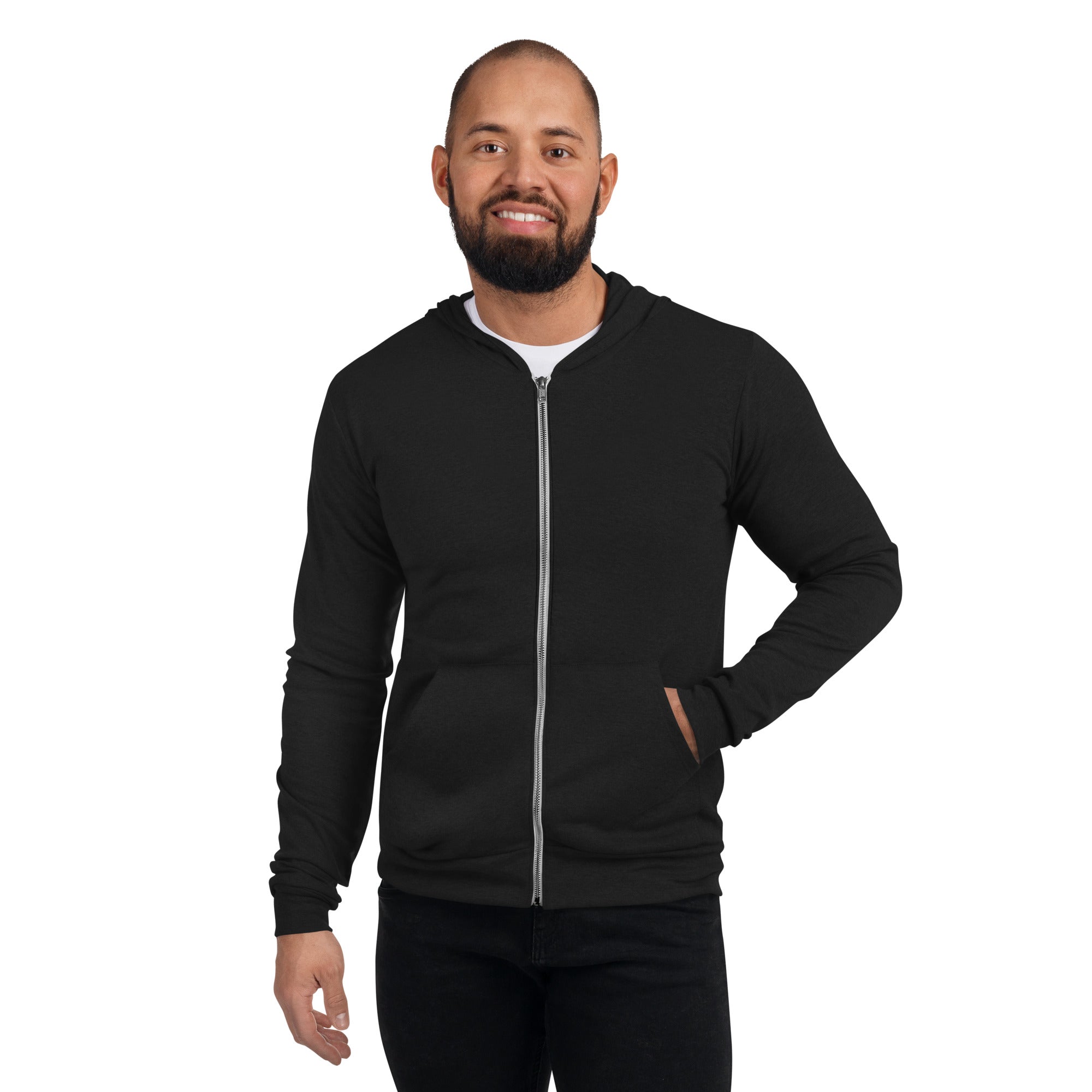 Boston Design - Lightweight Unisex zip hoodie