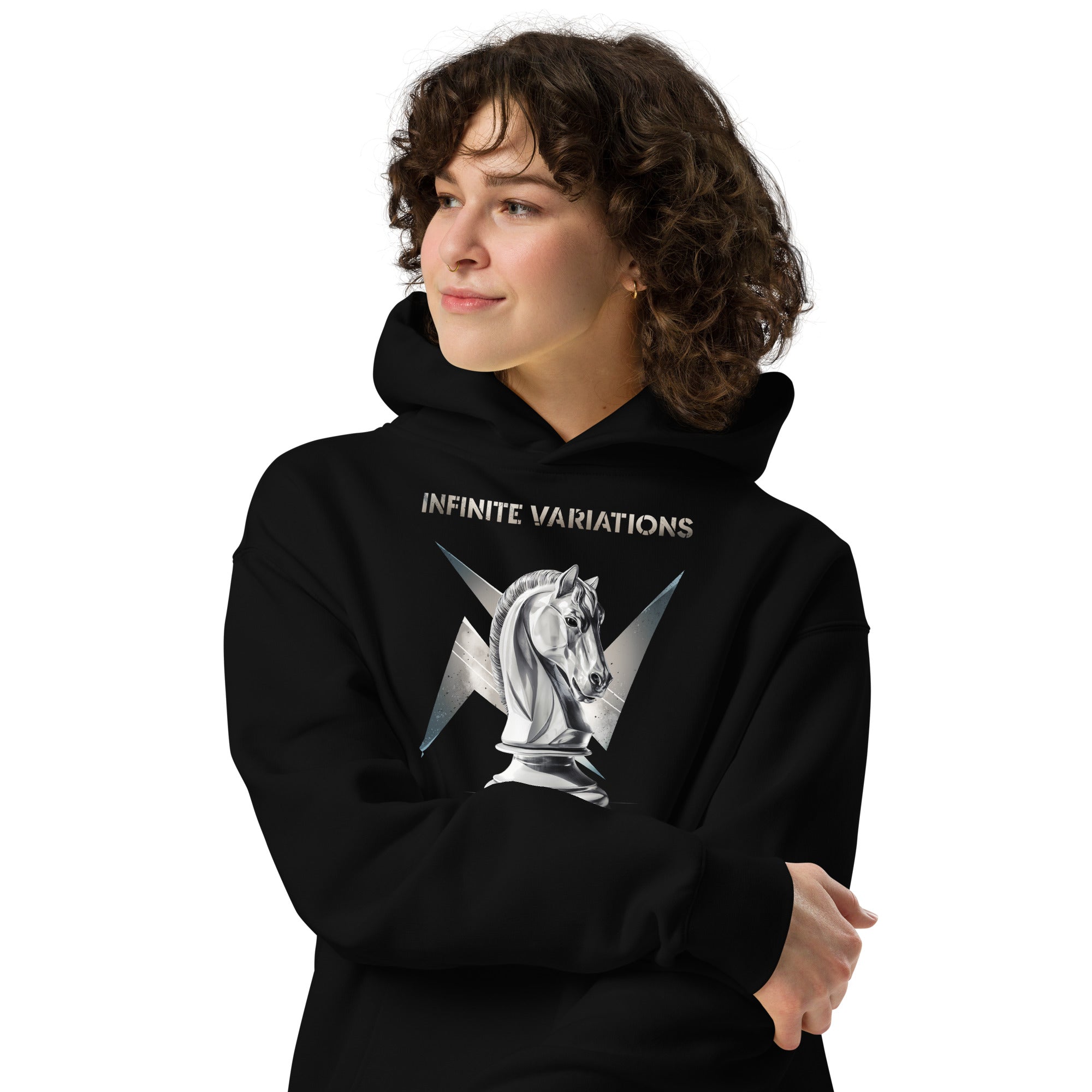 Knight of War - White - Unisex oversized hoodie