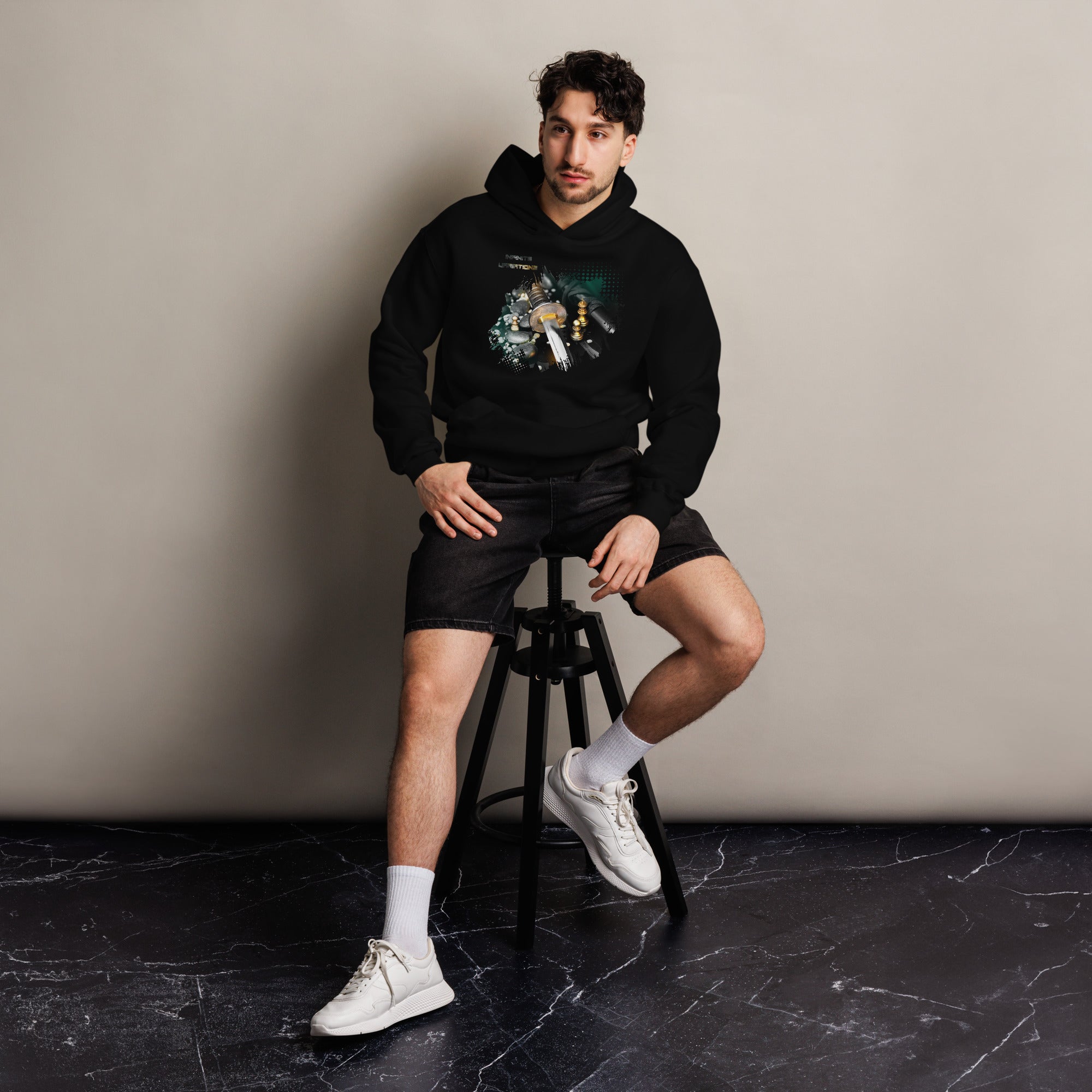 Samurai Chess II - Unisex oversized hoodie