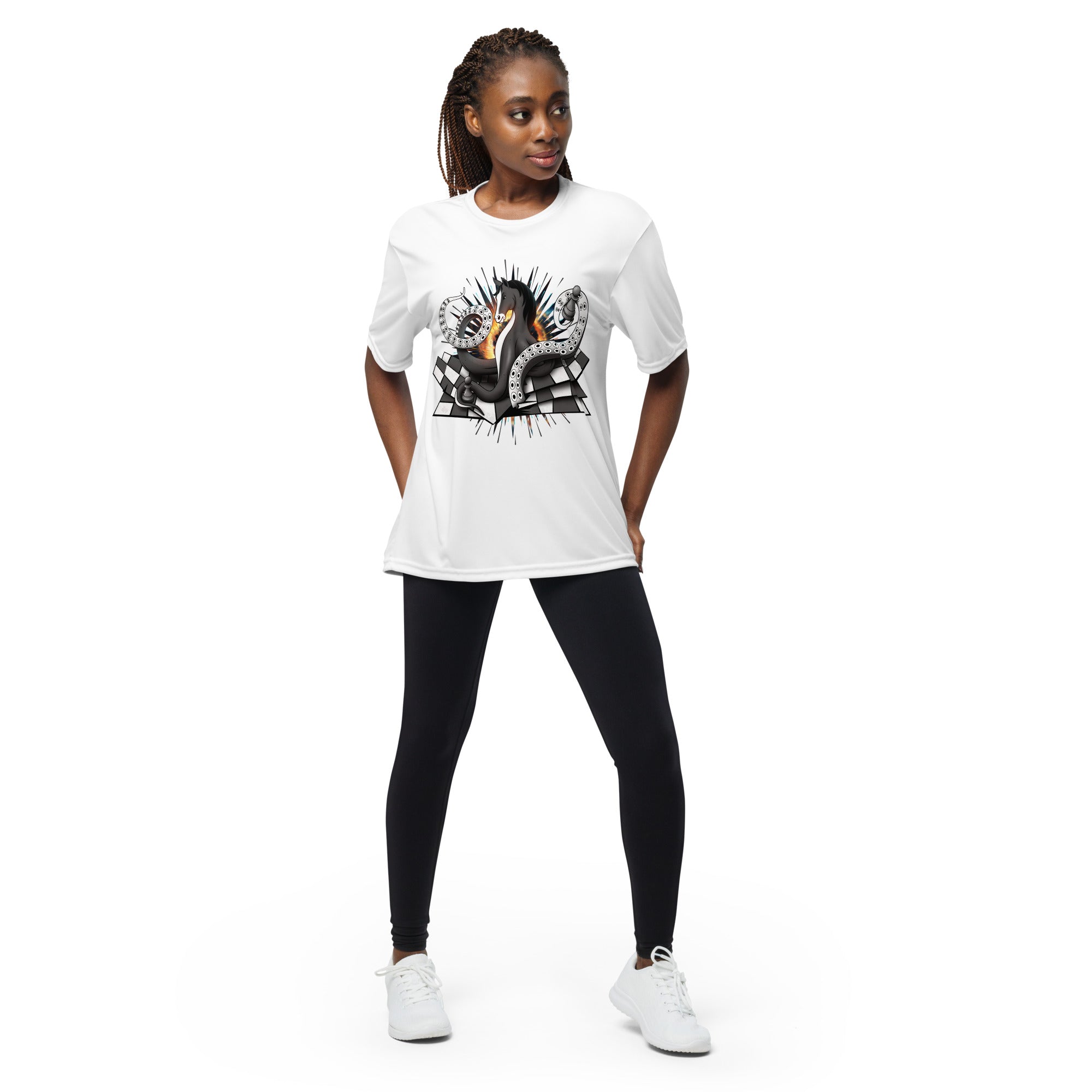 Octopus Knight - Unisex performance crew neck t-shirt