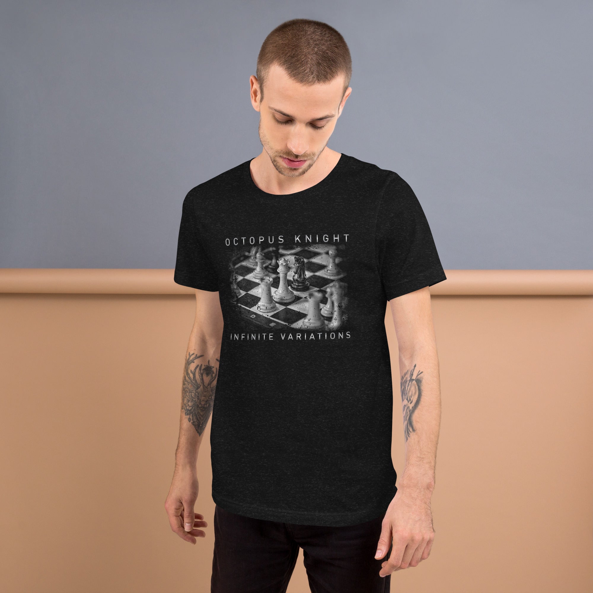 Infinite Variations - Octopus Knight - Classical Design Distressed - Unisex t-shirt