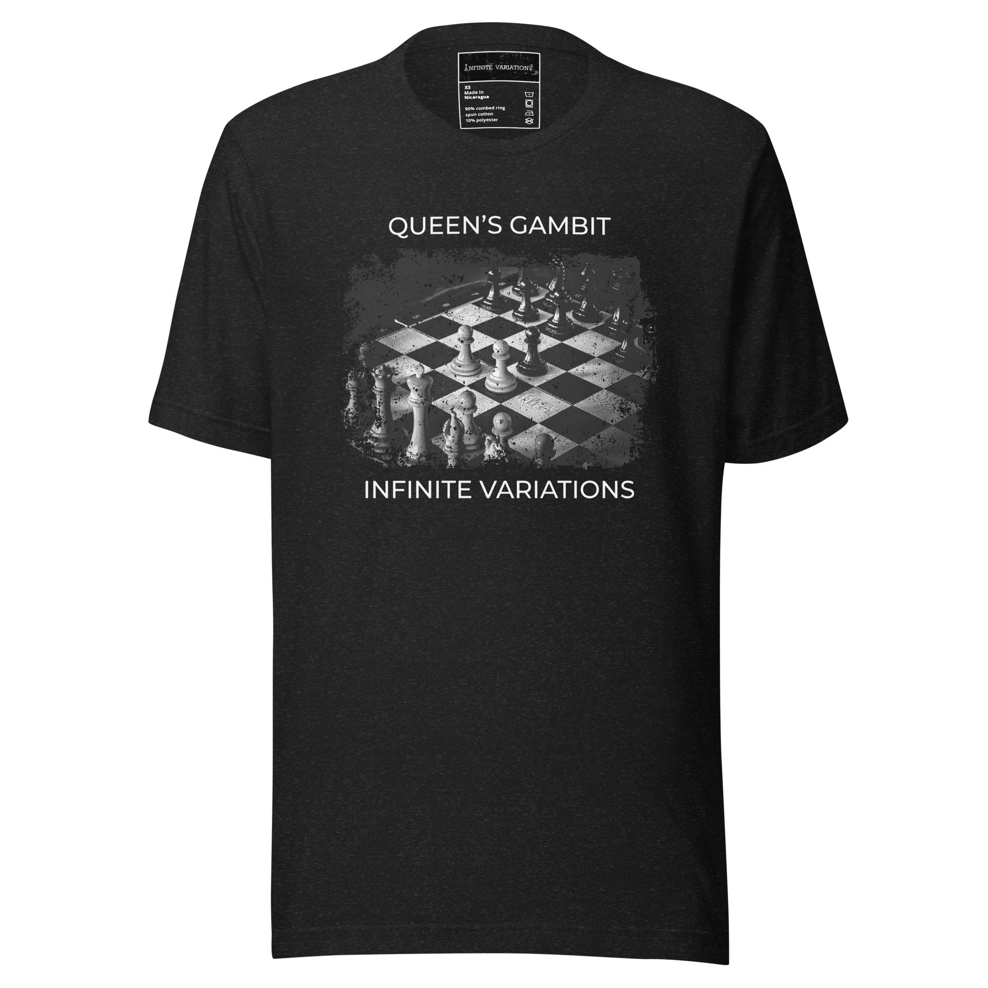 The Queen's Gambit - Distressed - Opening Themed Chess T-Shirt