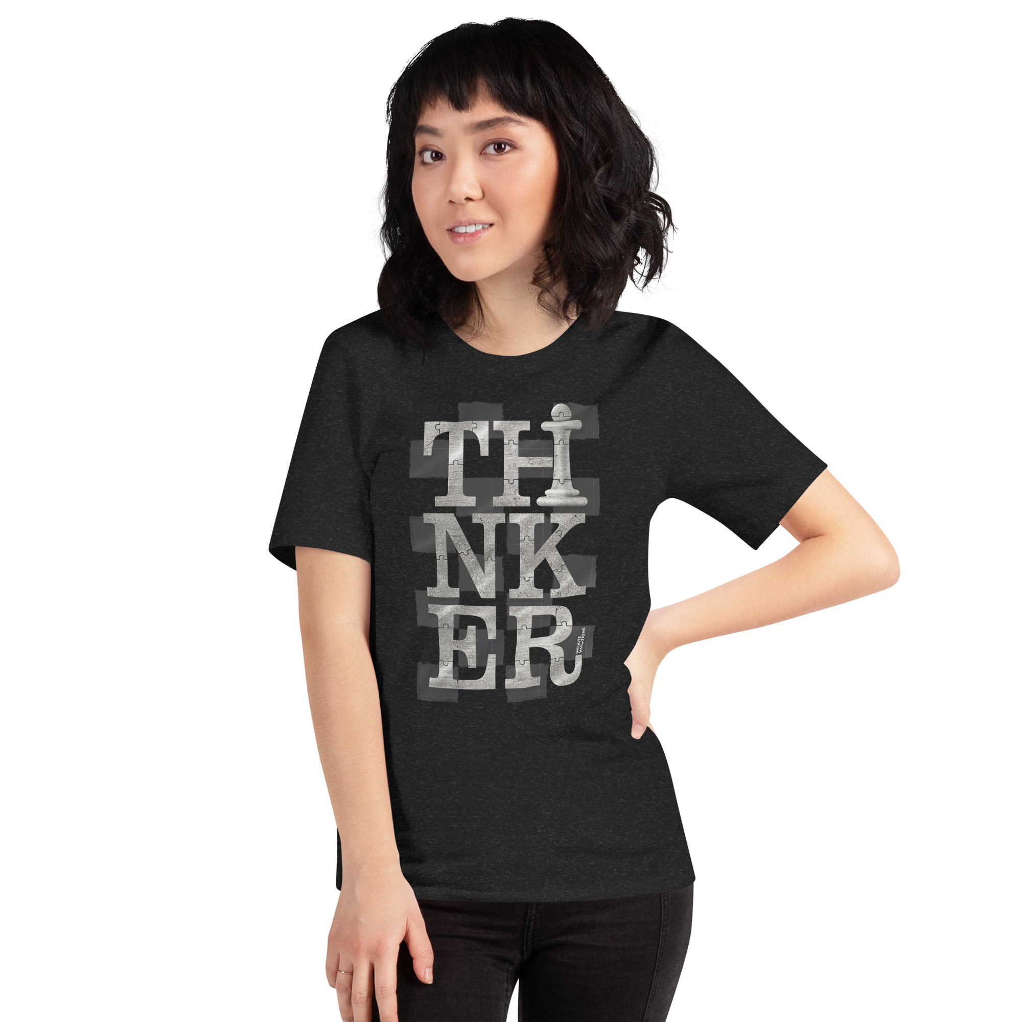 Thinker Chess - Platinum - Unisex t-shirt