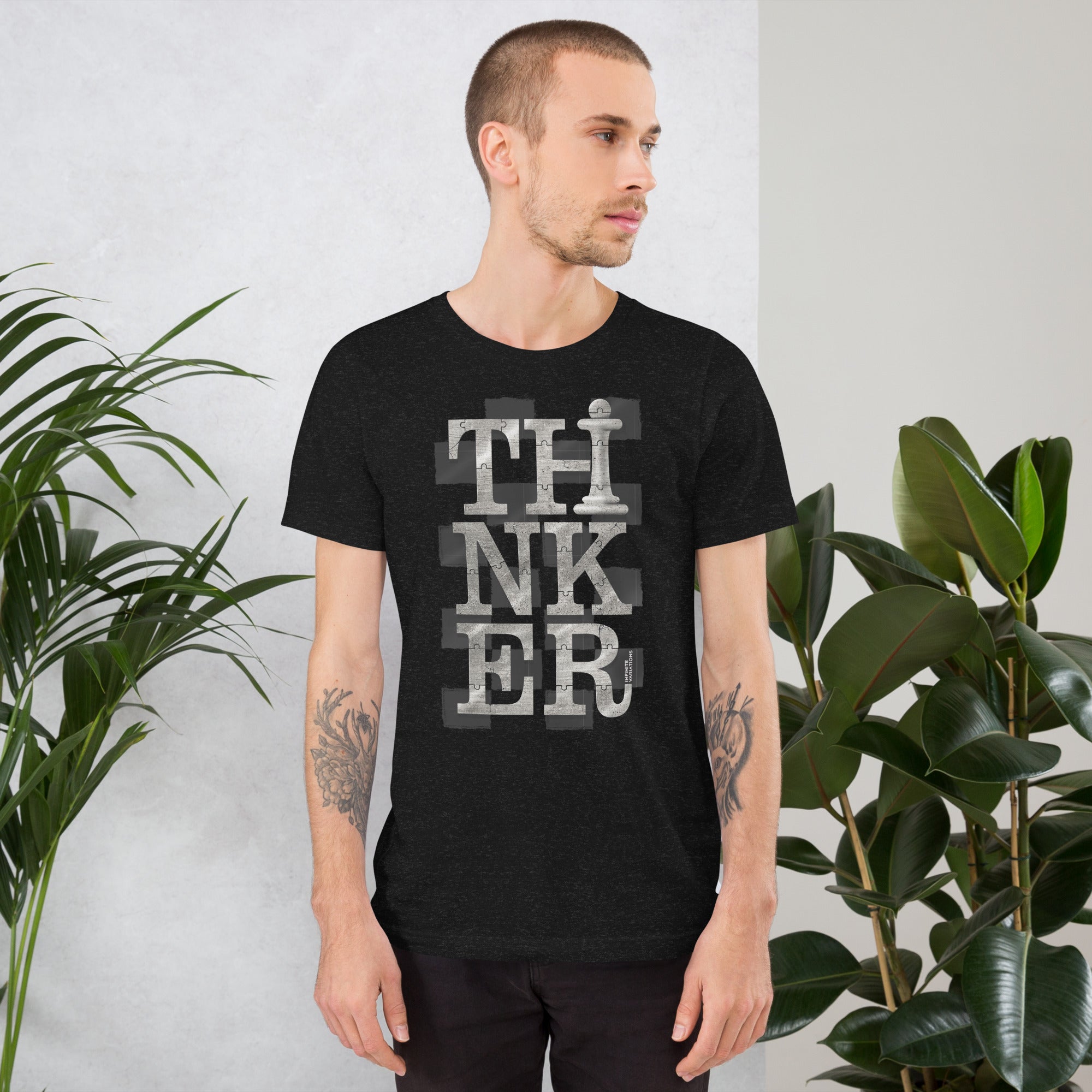 Thinker Chess - Platinum - Unisex t-shirt