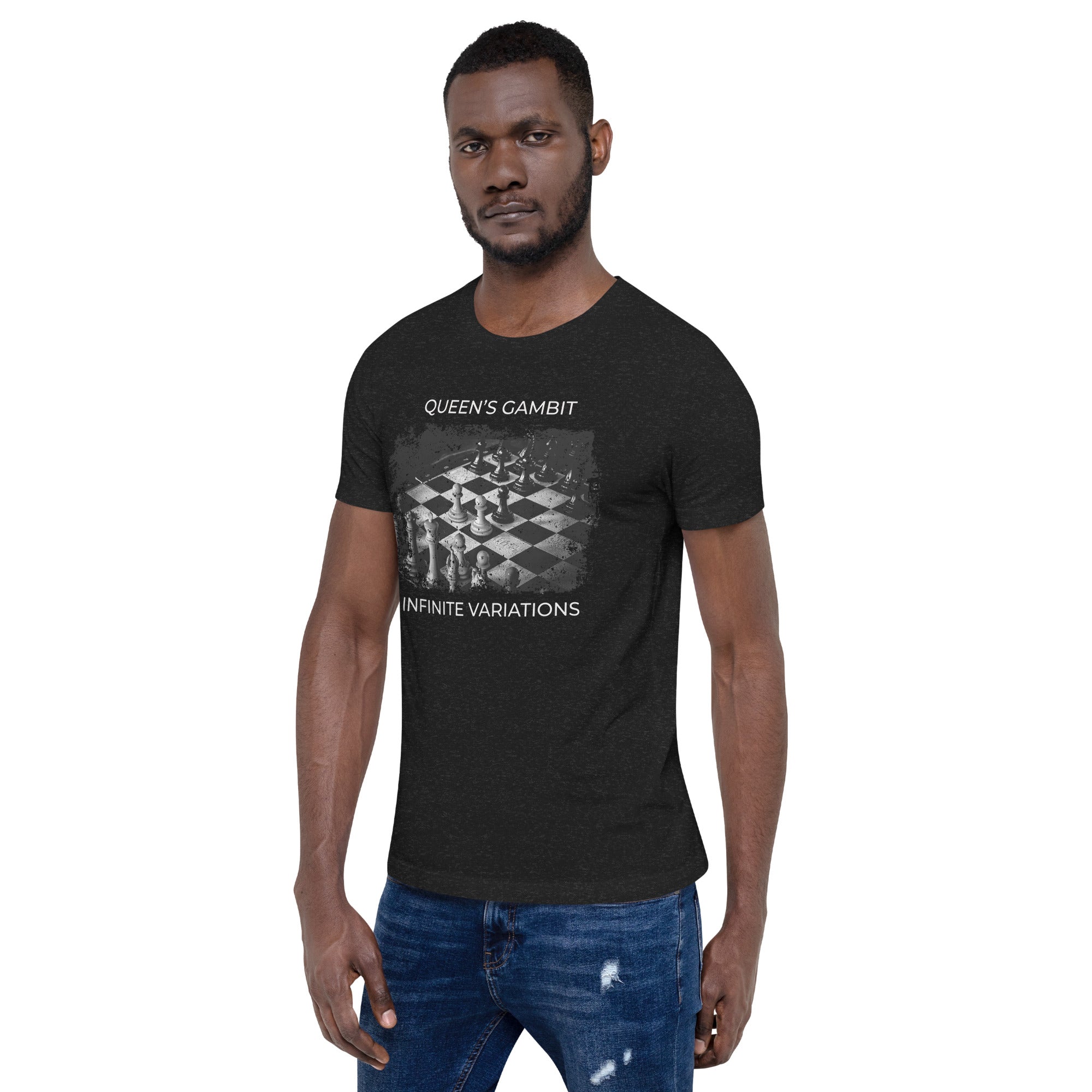 The Queen's Gambit - Distressed - Opening Themed Chess T-Shirt