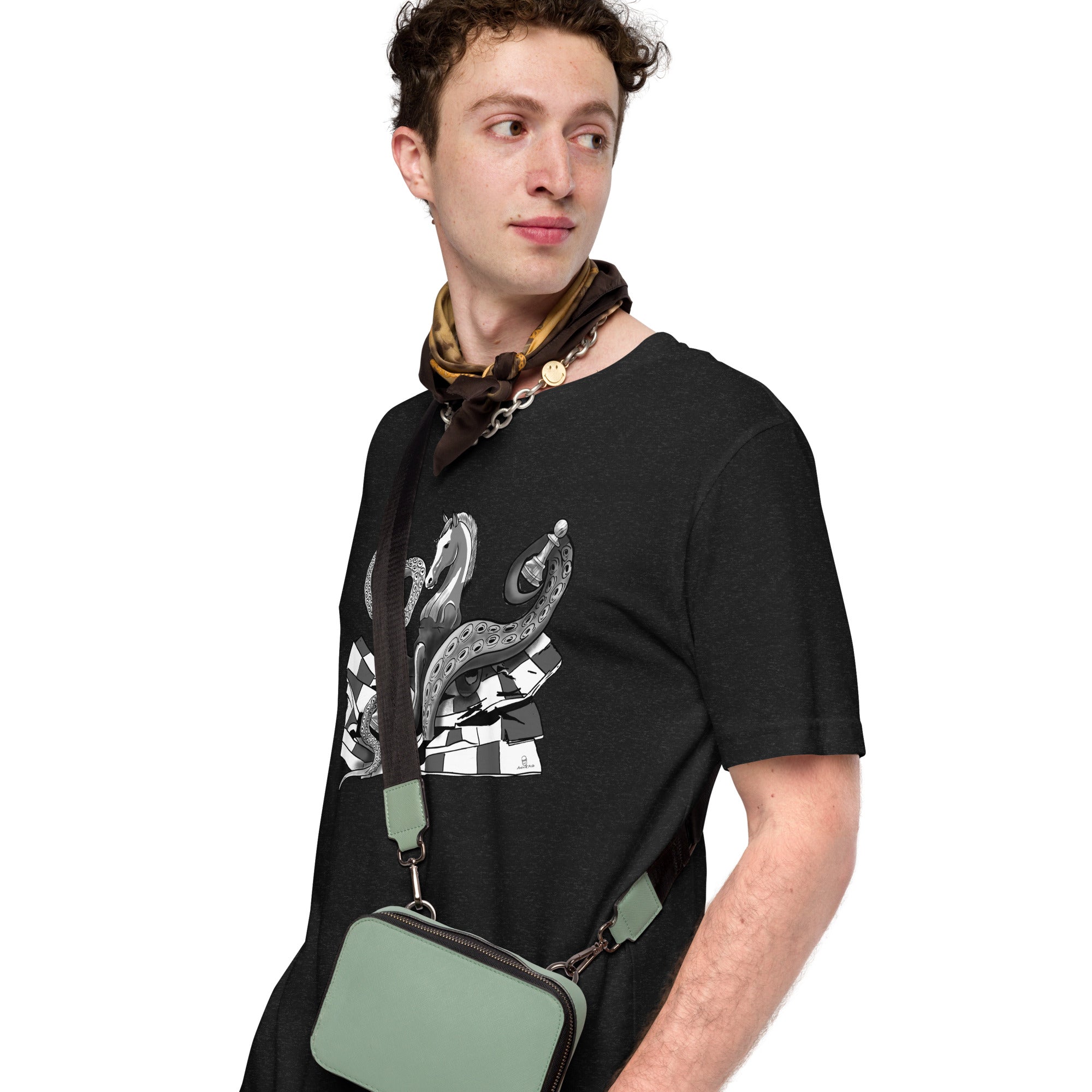 Octopus Knight with Pawn - Unisex t-shirt