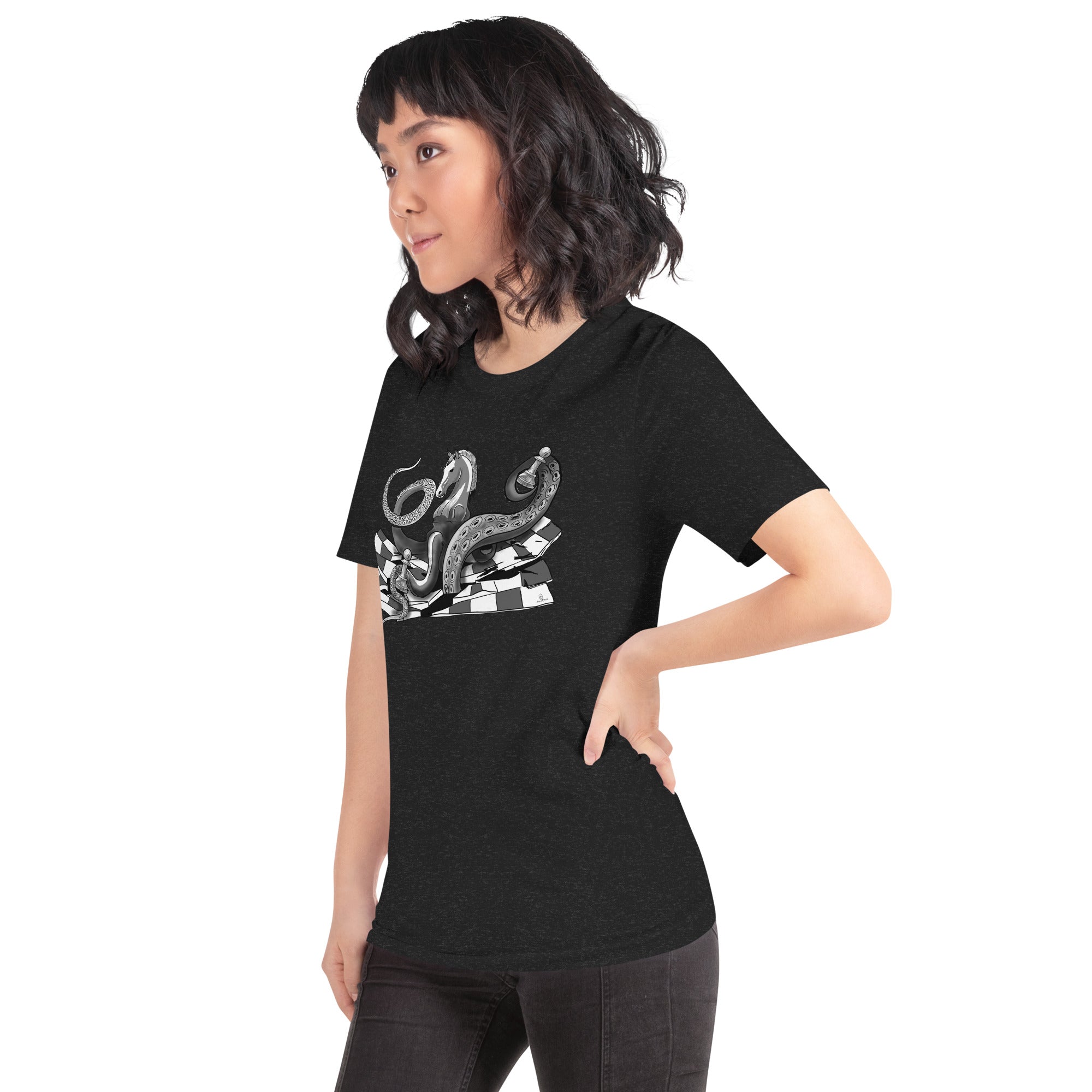 Octopus Knight with Pawn - Unisex t-shirt