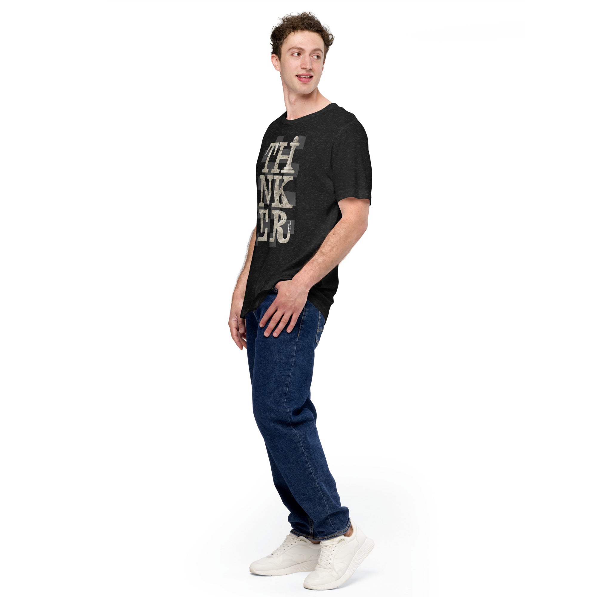 Thinker Chess - Tan - Unisex t-shirt