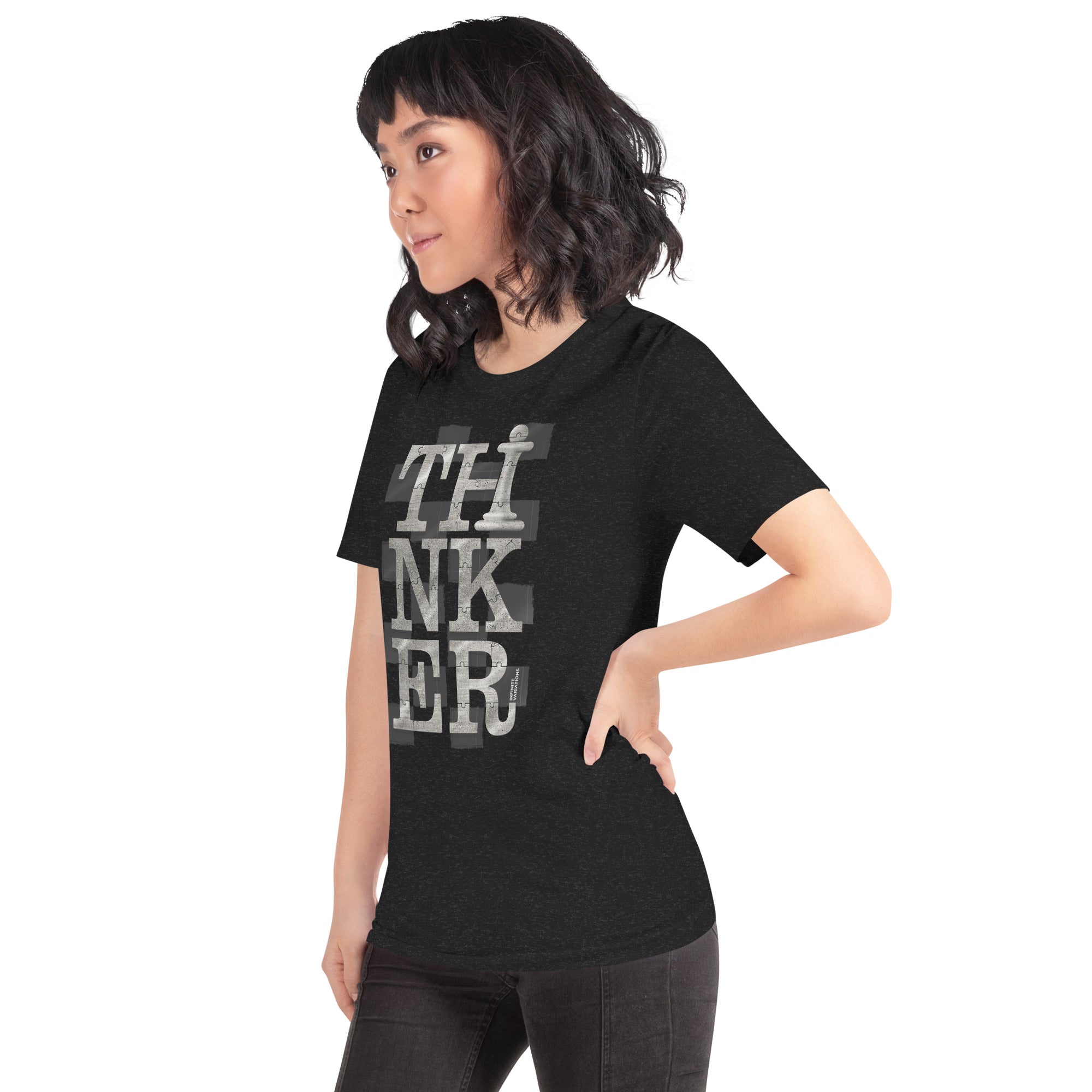 Thinker Chess - Platinum - Unisex t-shirt