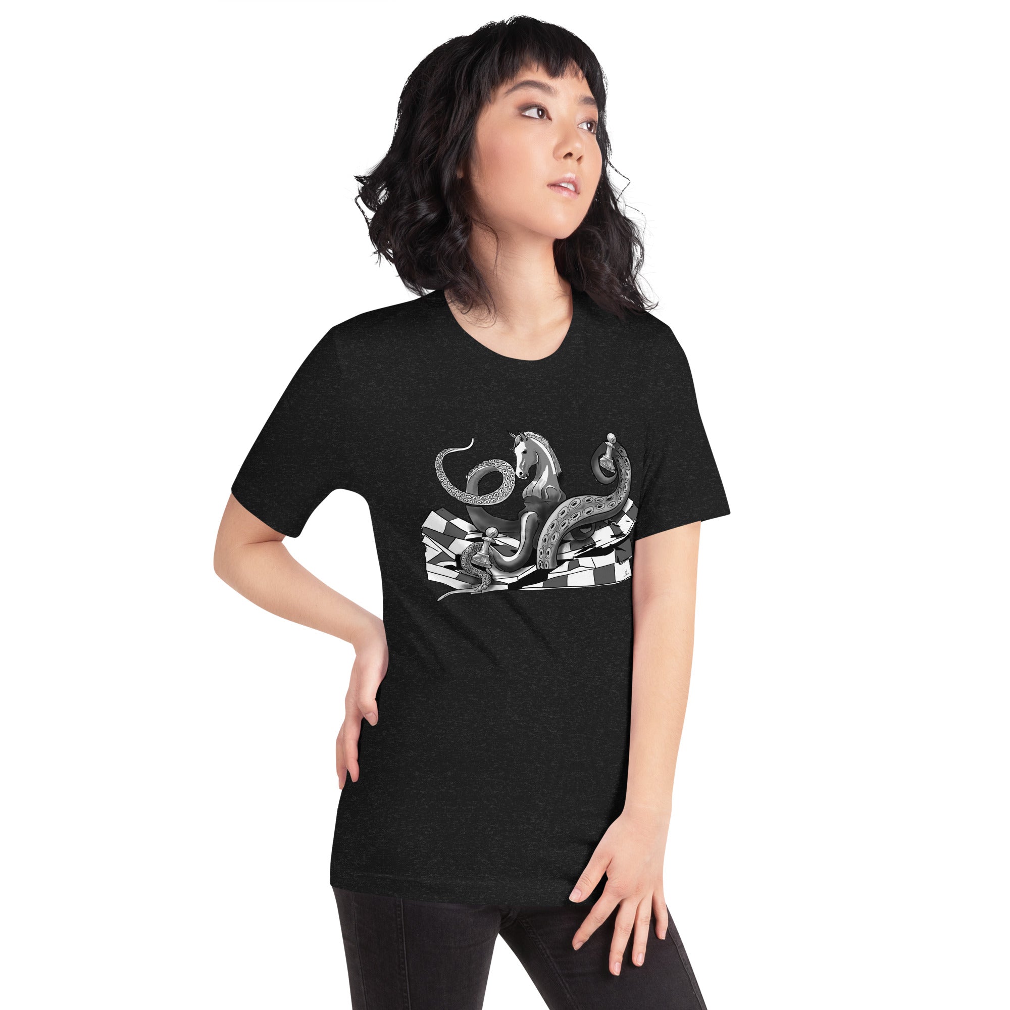 Octopus Knight with Pawn - Unisex t-shirt