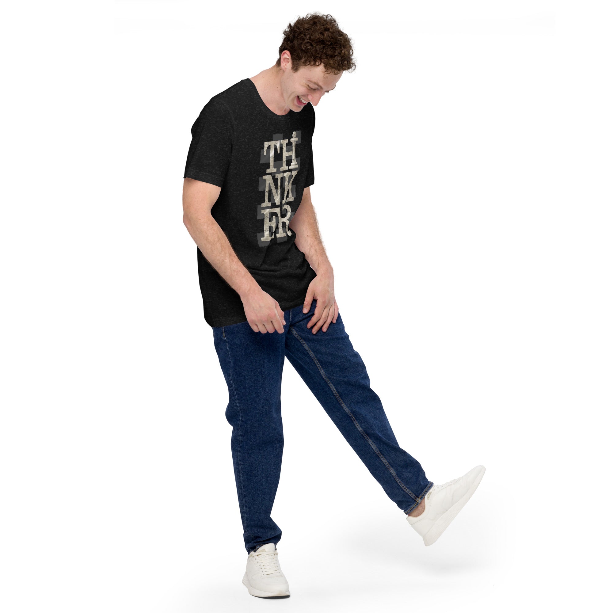Thinker Chess - Tan - Unisex t-shirt