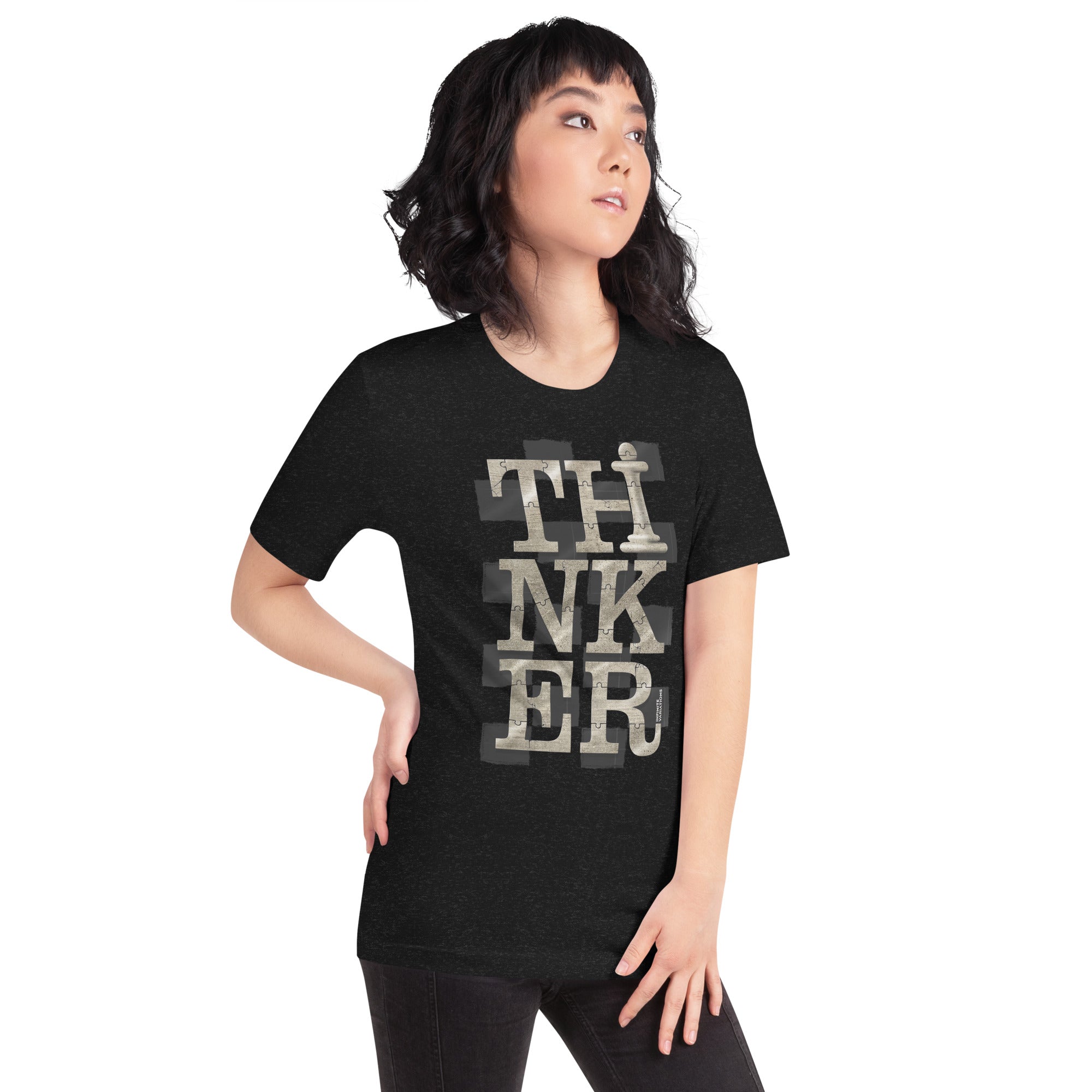 Thinker Chess - Tan - Unisex t-shirt