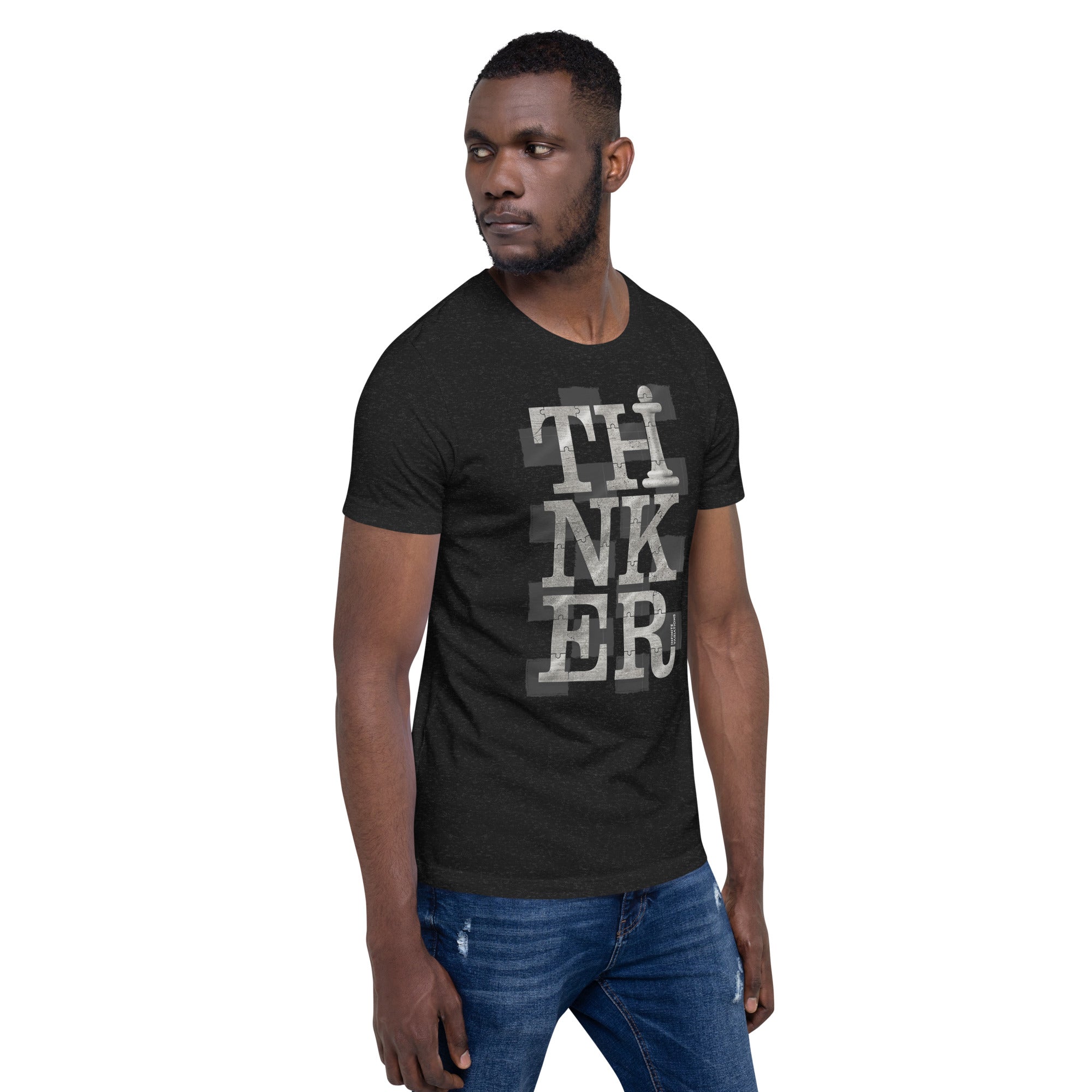Thinker Chess - Platinum - Unisex t-shirt