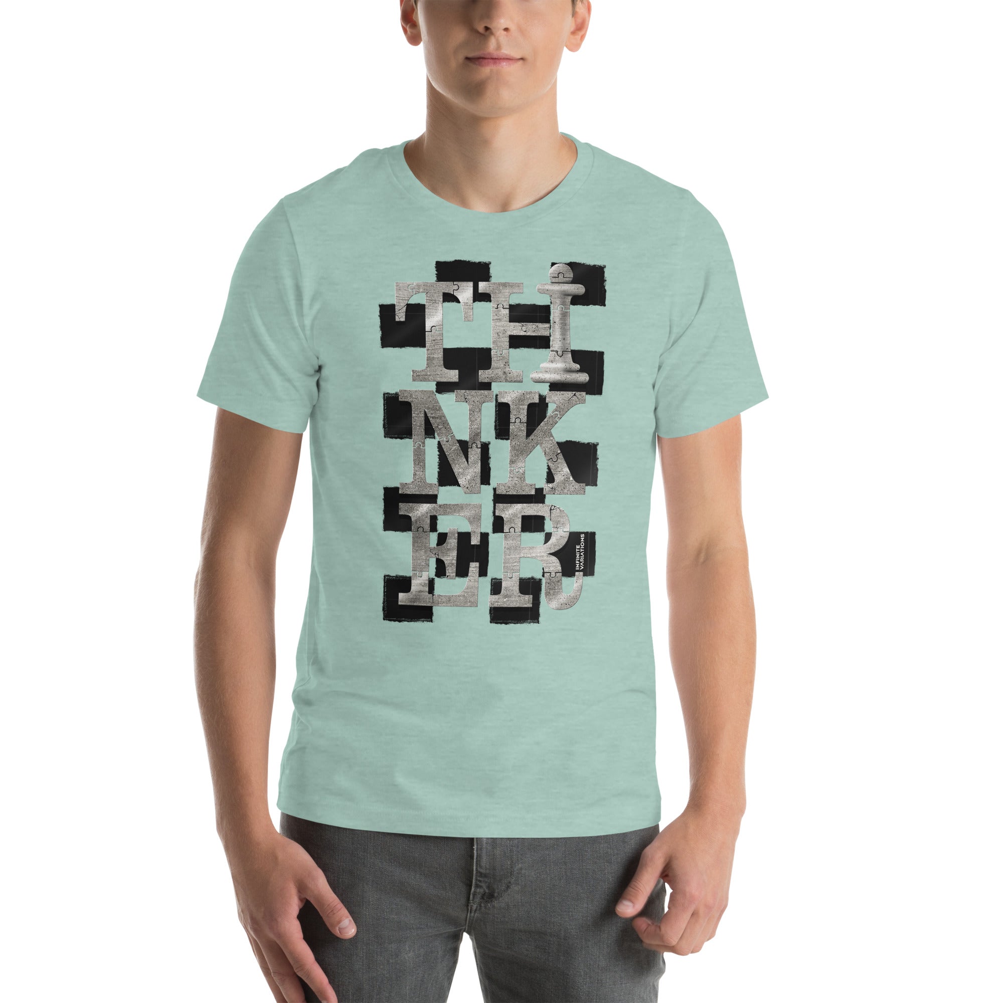 Thinker Chess - Platinum - Unisex t-shirt