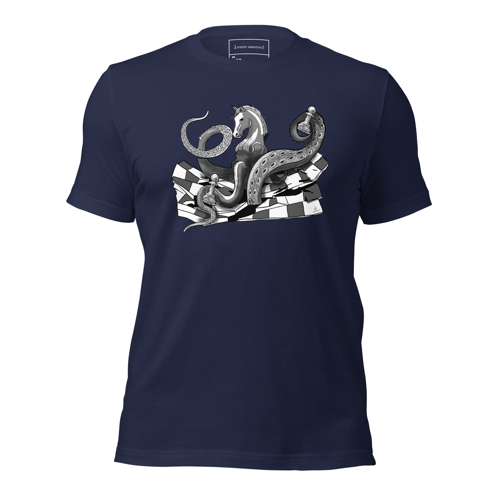 Octopus Knight with Pawn - Unisex t-shirt