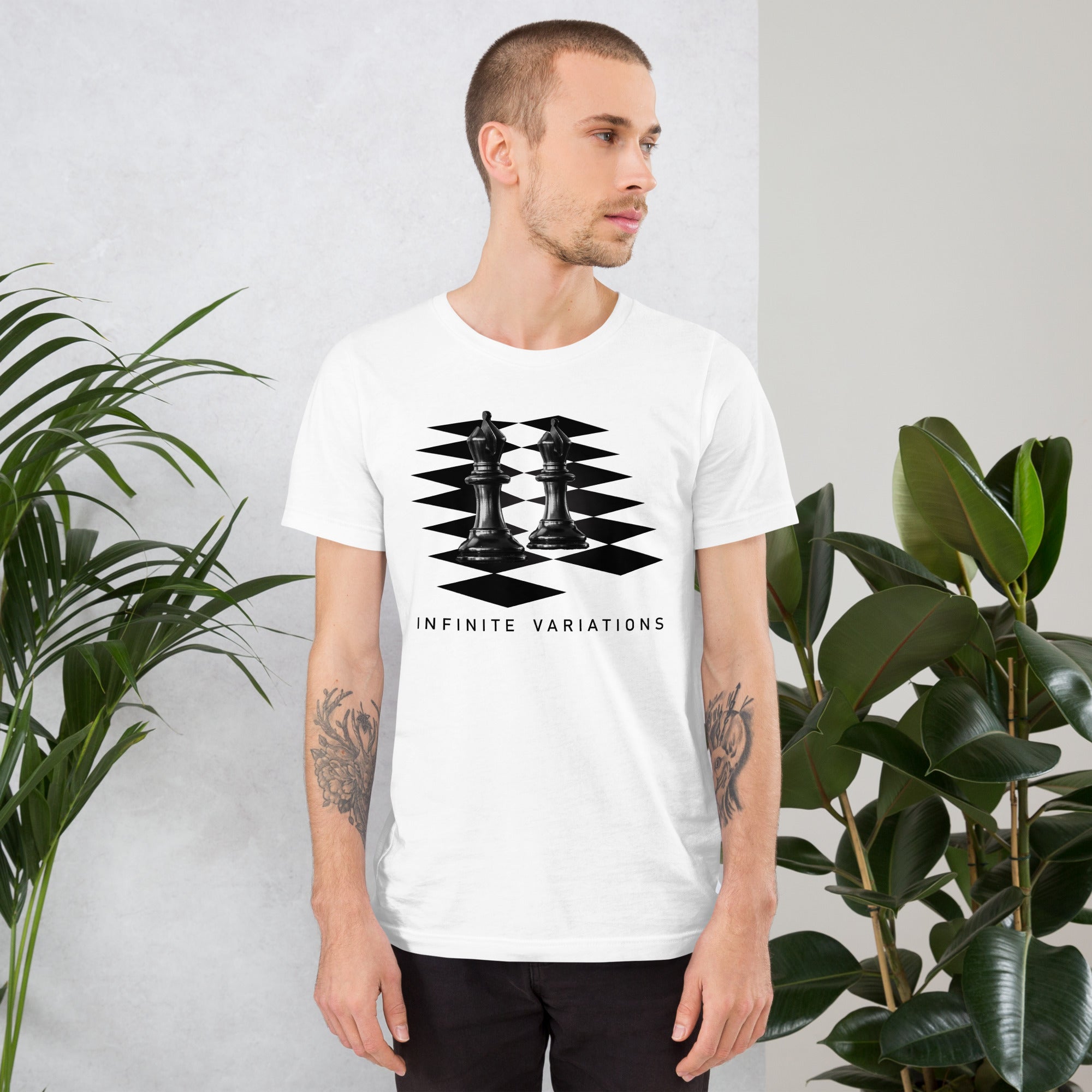 Black Bishops - White Unisex t-shirt