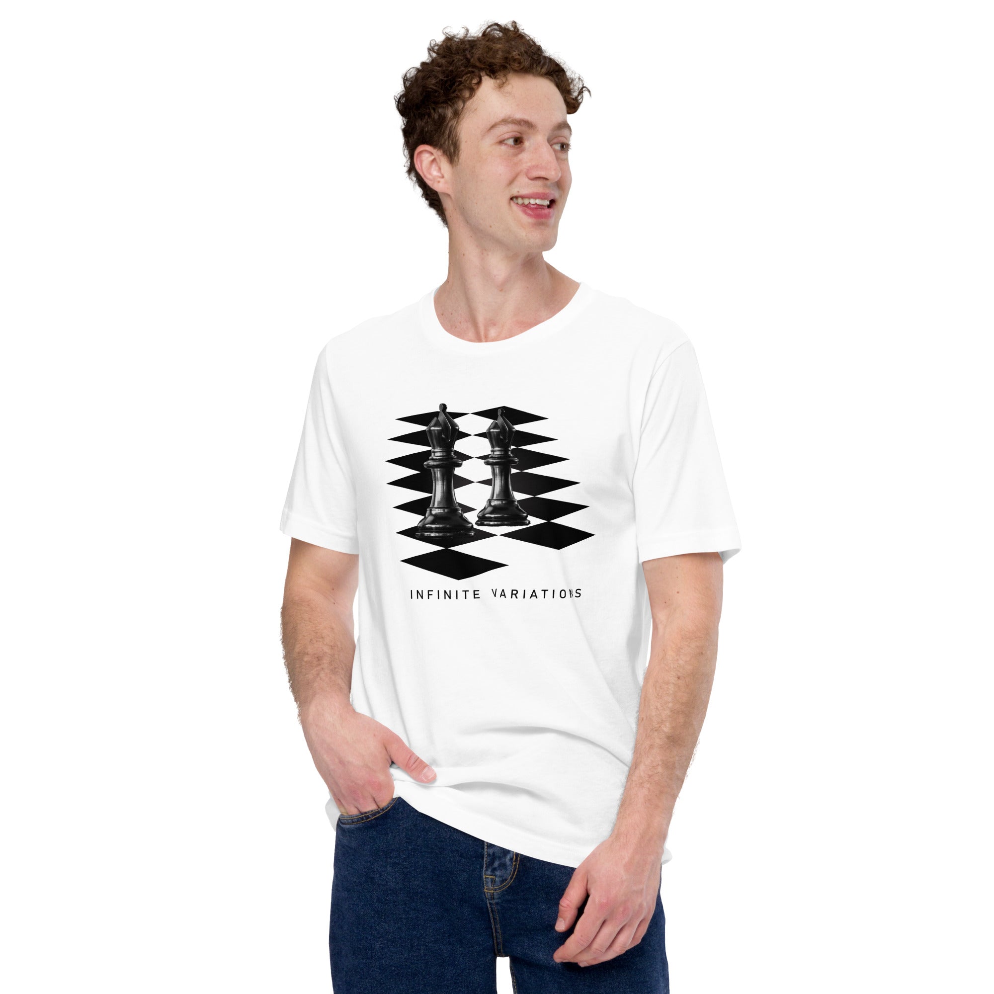 Black Bishops - White Unisex t-shirt