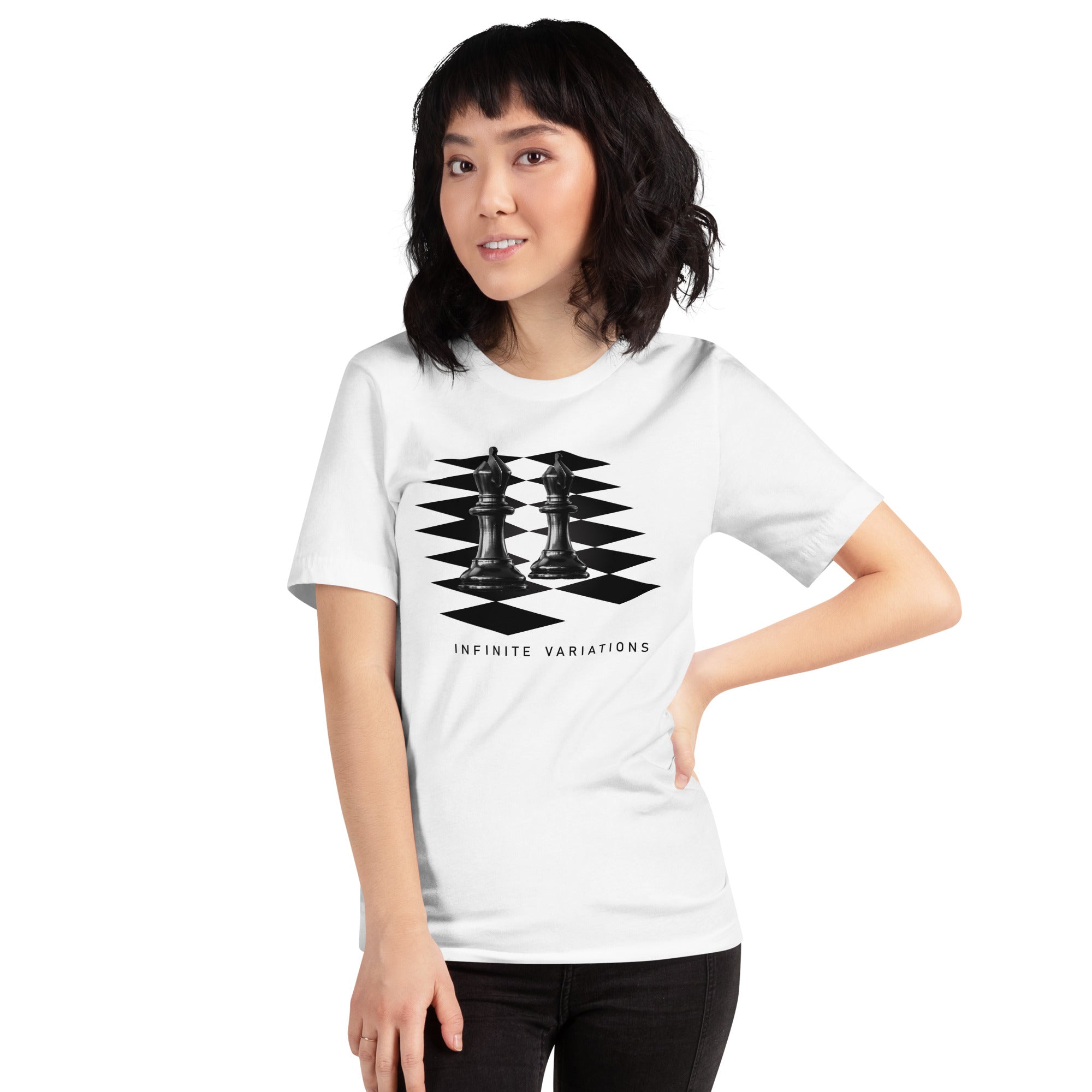 Black Bishops - White Unisex t-shirt