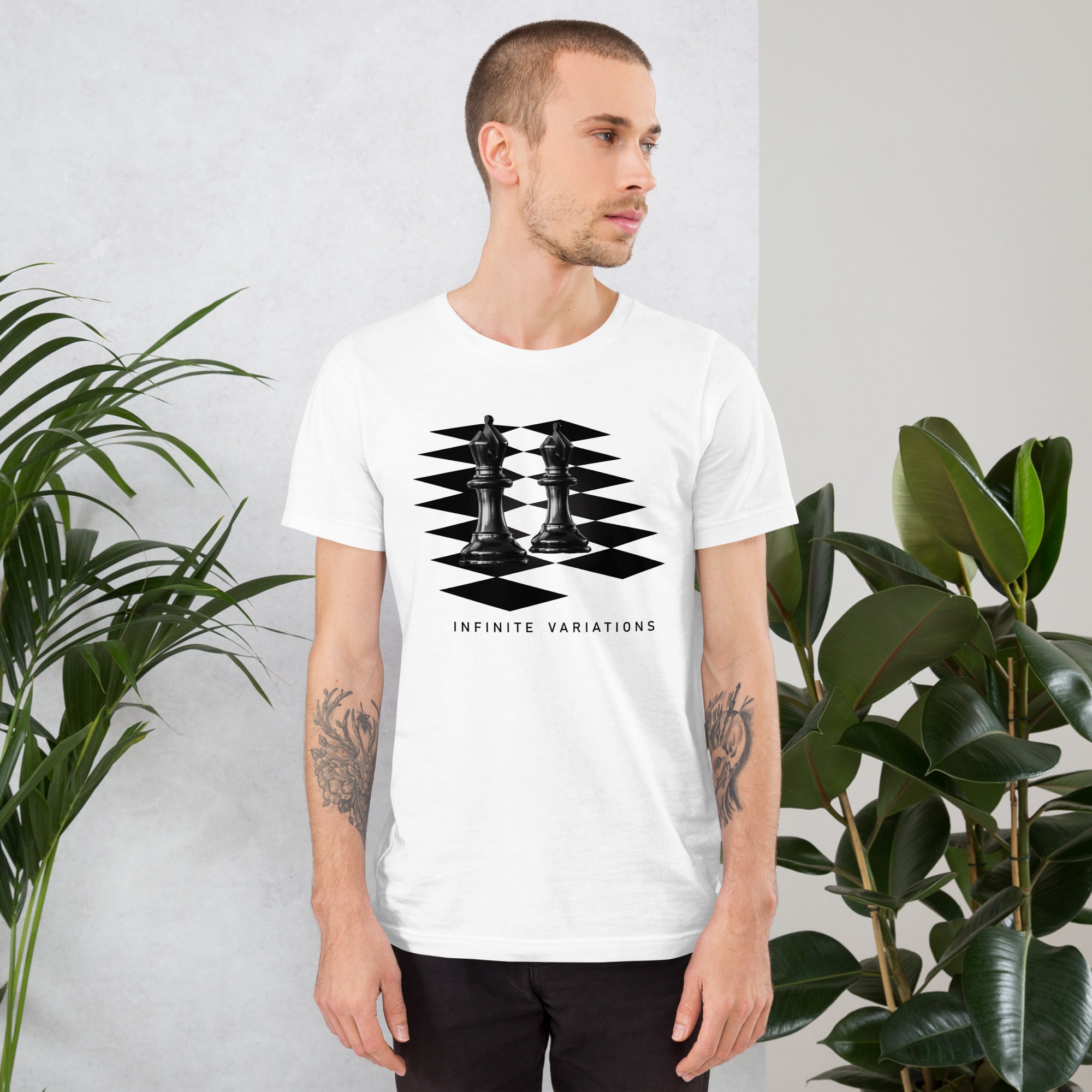 Black Bishops - White Unisex t-shirt