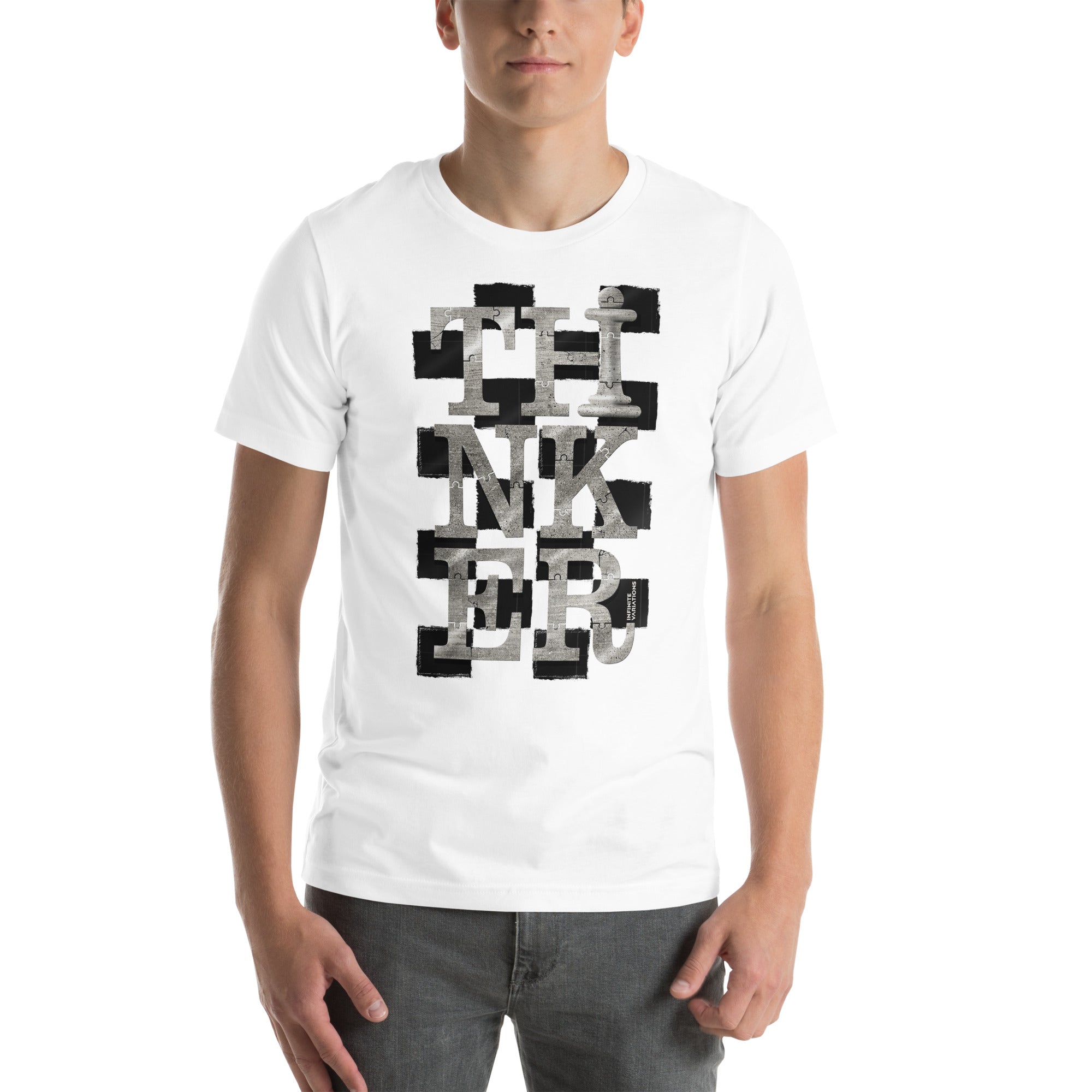 Thinker Chess - Platinum - Unisex t-shirt
