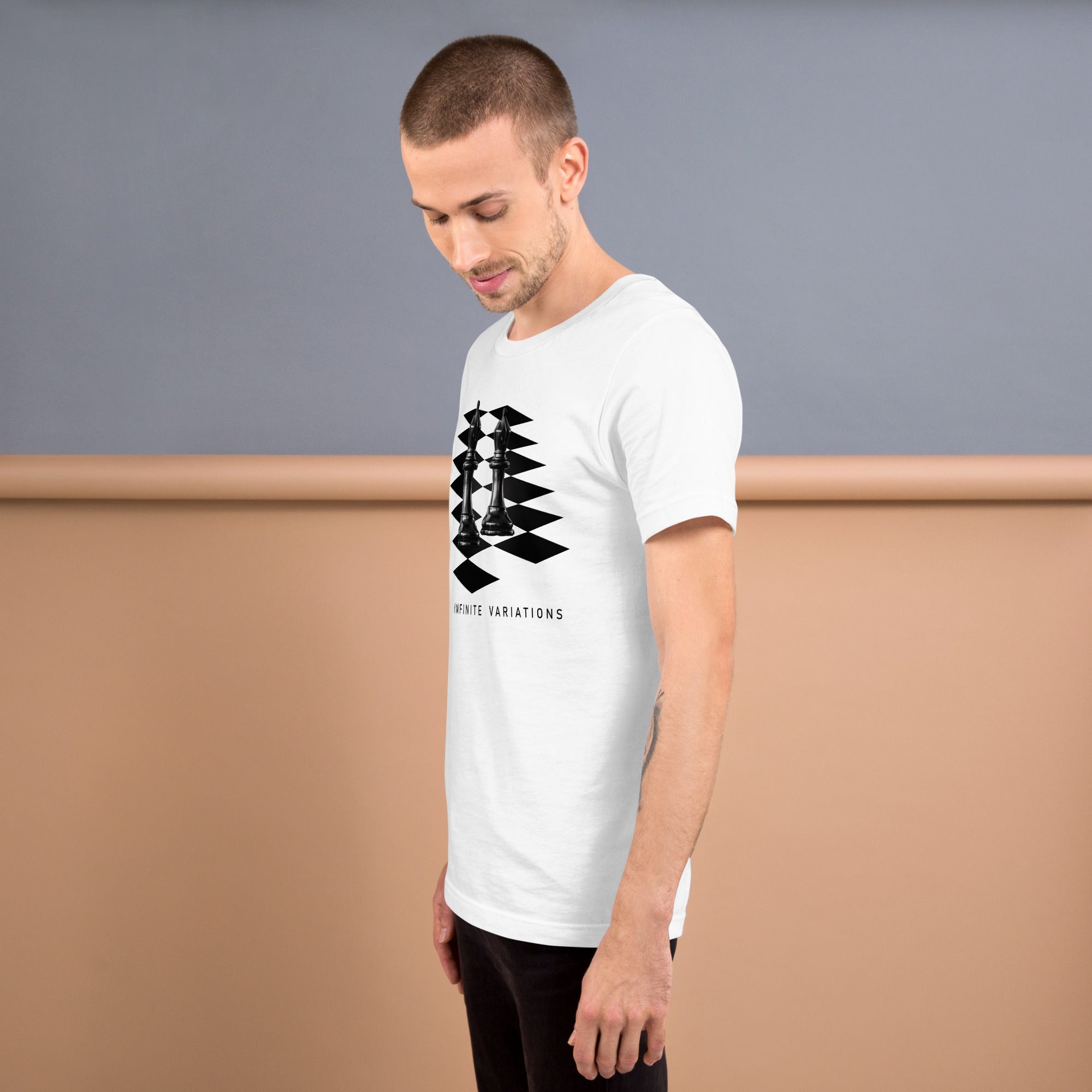 Black Bishops - White Unisex t-shirt
