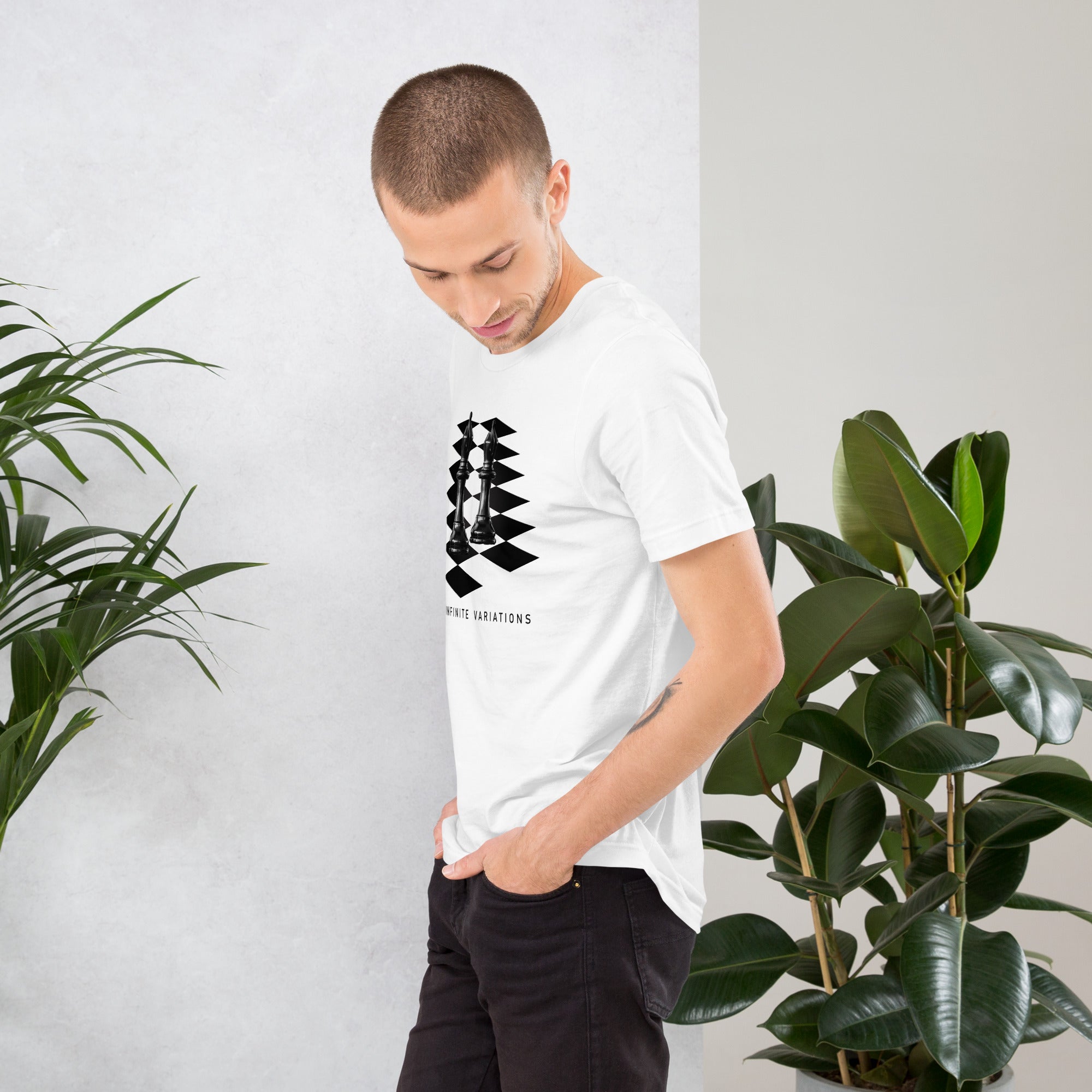 Black Bishops - White Unisex t-shirt