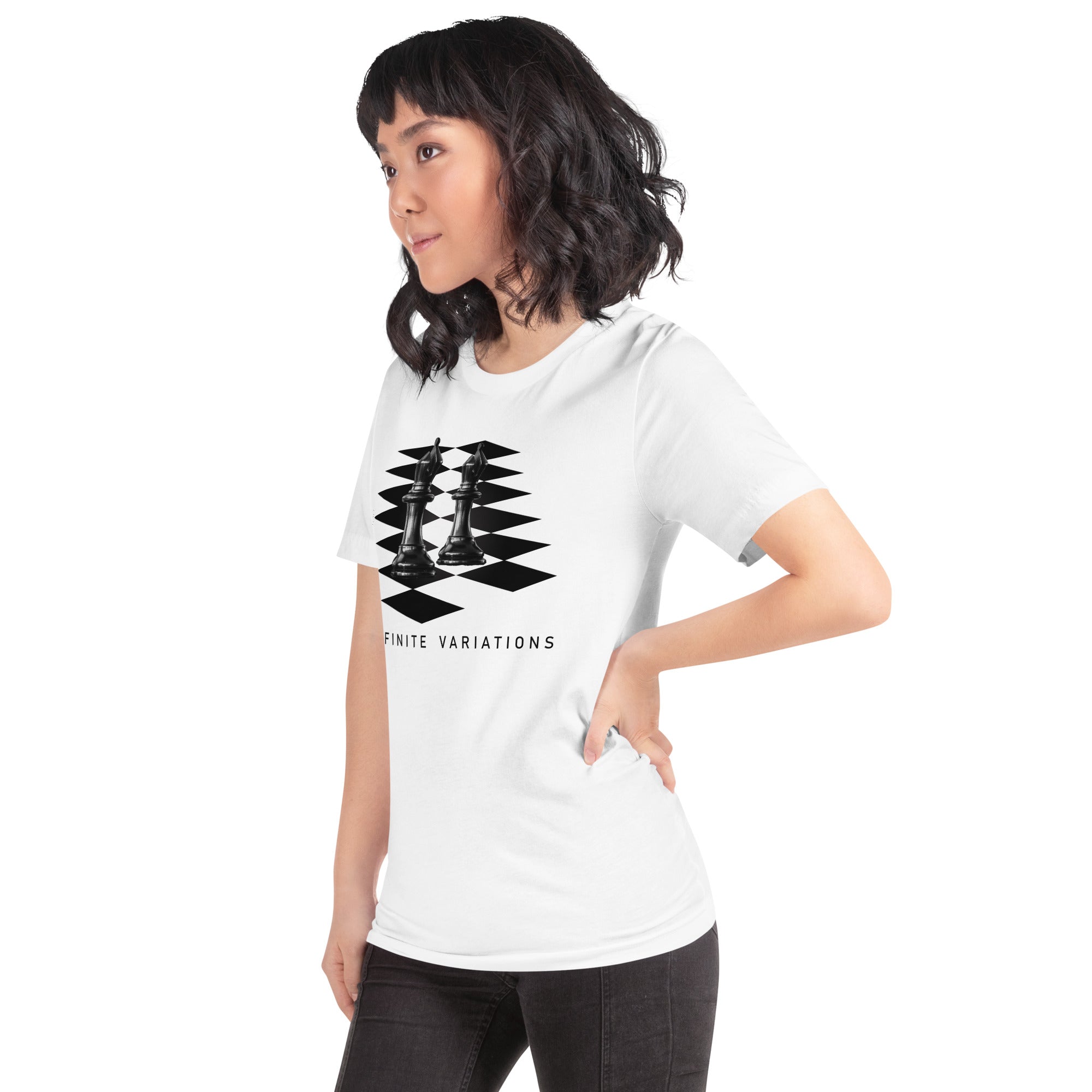 Black Bishops - White Unisex t-shirt