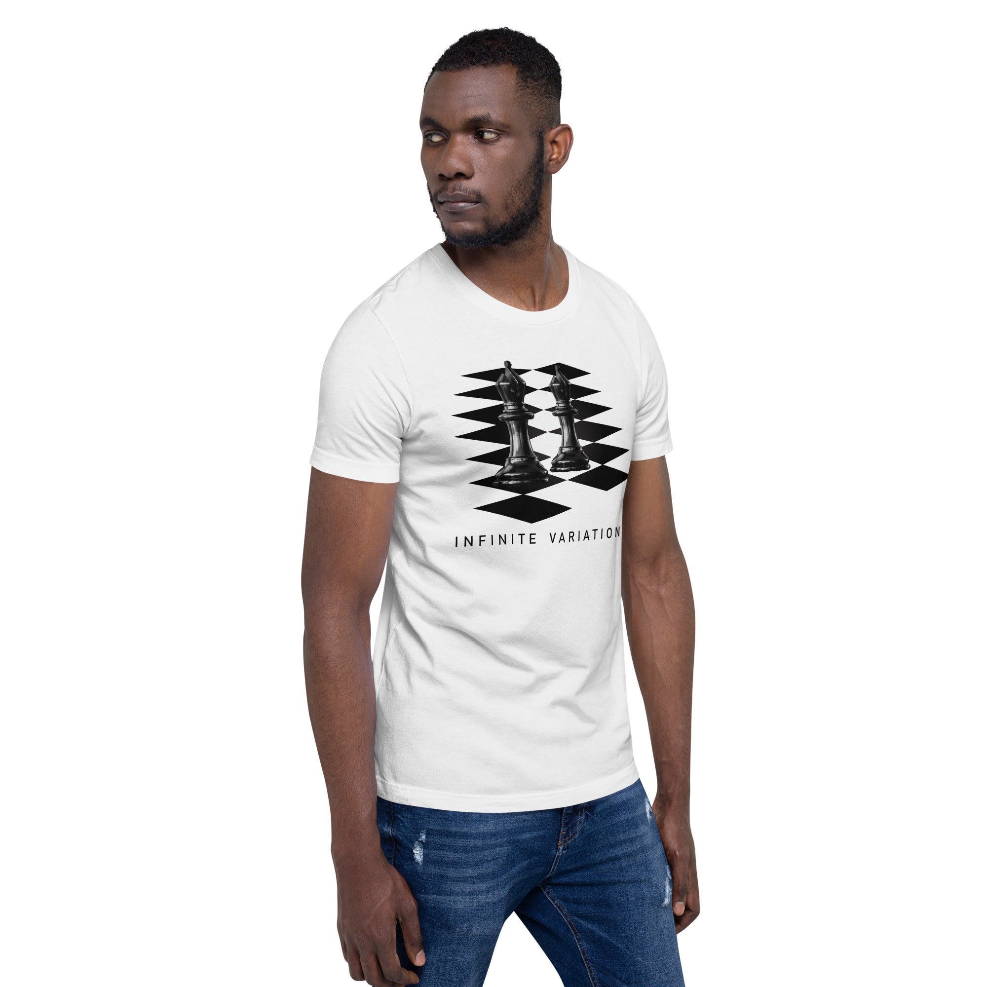 Black Bishops - White Unisex t-shirt
