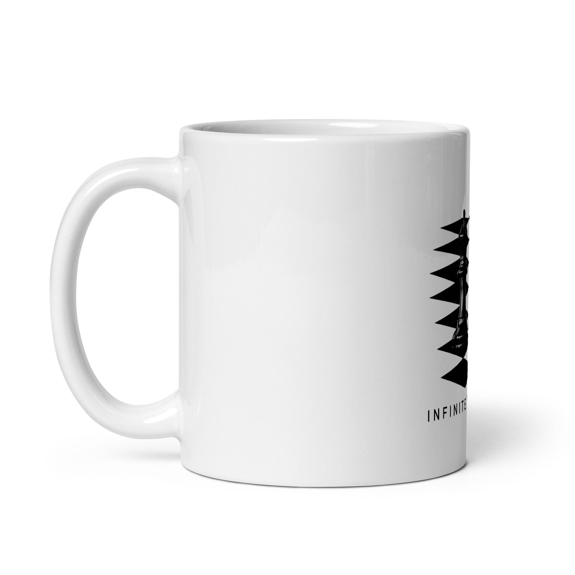 Bishop Pair on White glossy mug