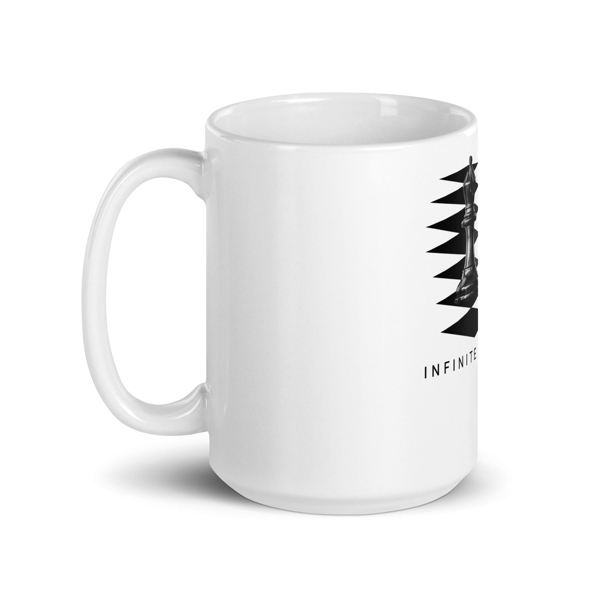 Bishop Pair on White glossy mug