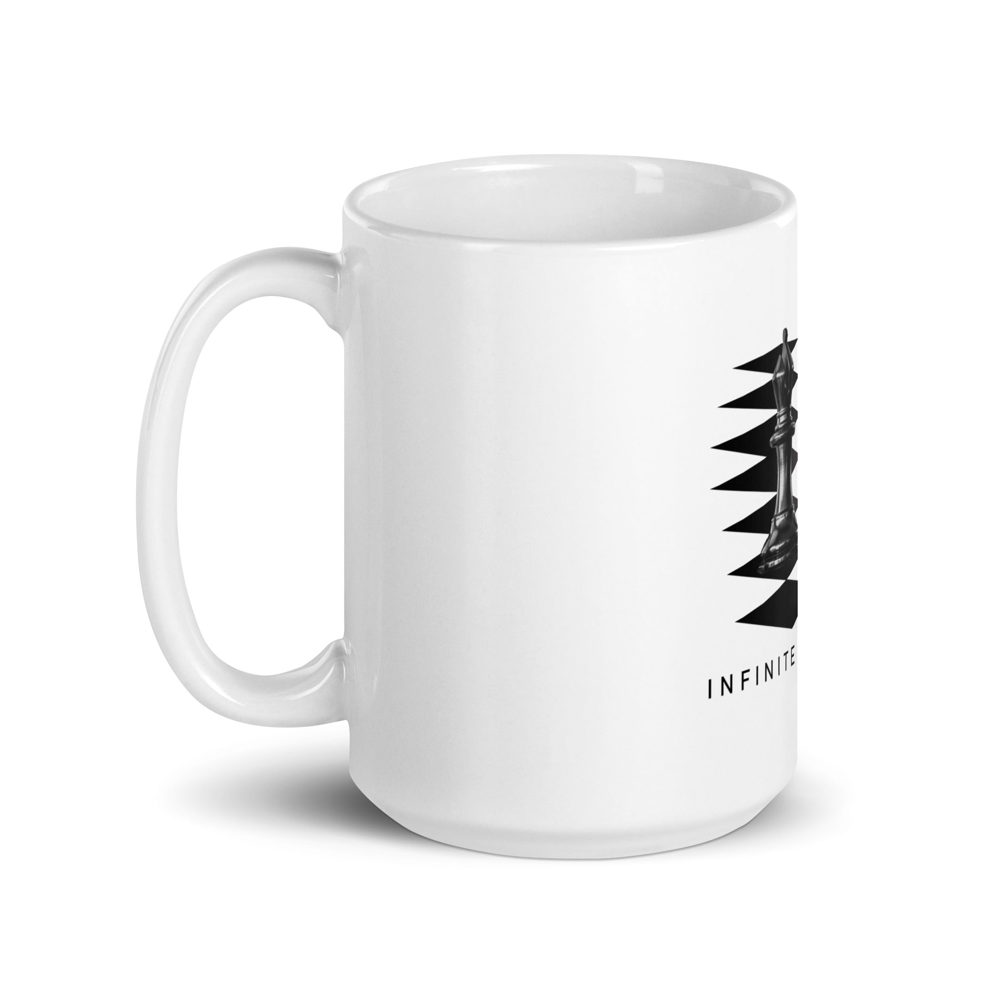 Bishop Pair on White glossy mug