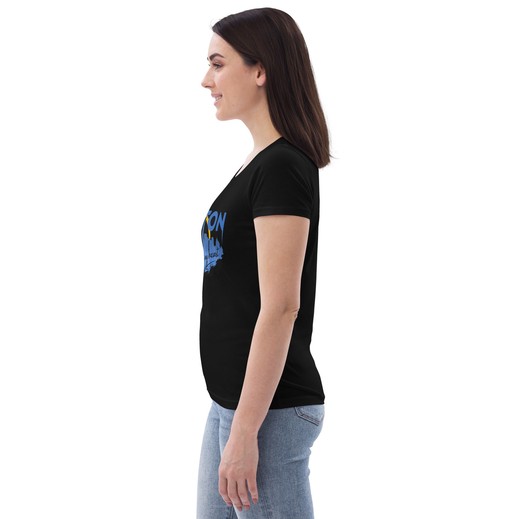 Boston Design - Women's fitted eco tee